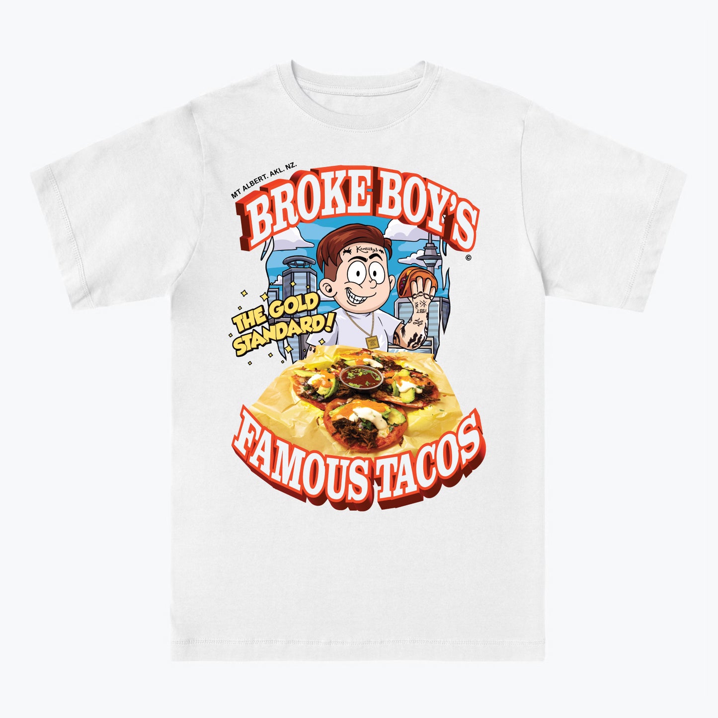 BROKE BOY'S FAMOUS TACOS SHIRT